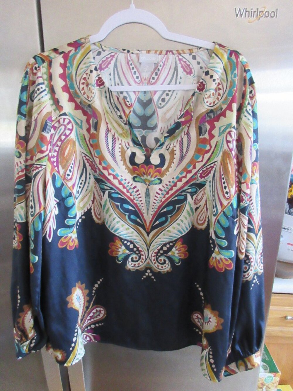 Chico’s artsy modern tunic top xl 3